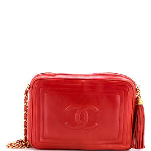 Chanel Small Vintage CC Tassel Camera Bag Lambskin